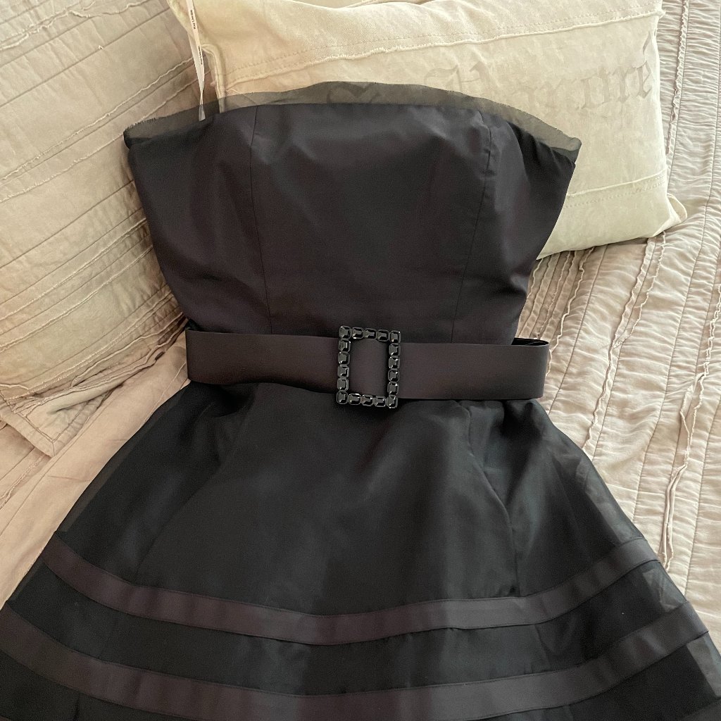Kay Unger Silk, Strapless Party Dress; Size 8
